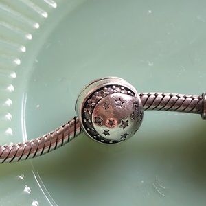 Pandora - Twinkling Night Clip, Clear CZ